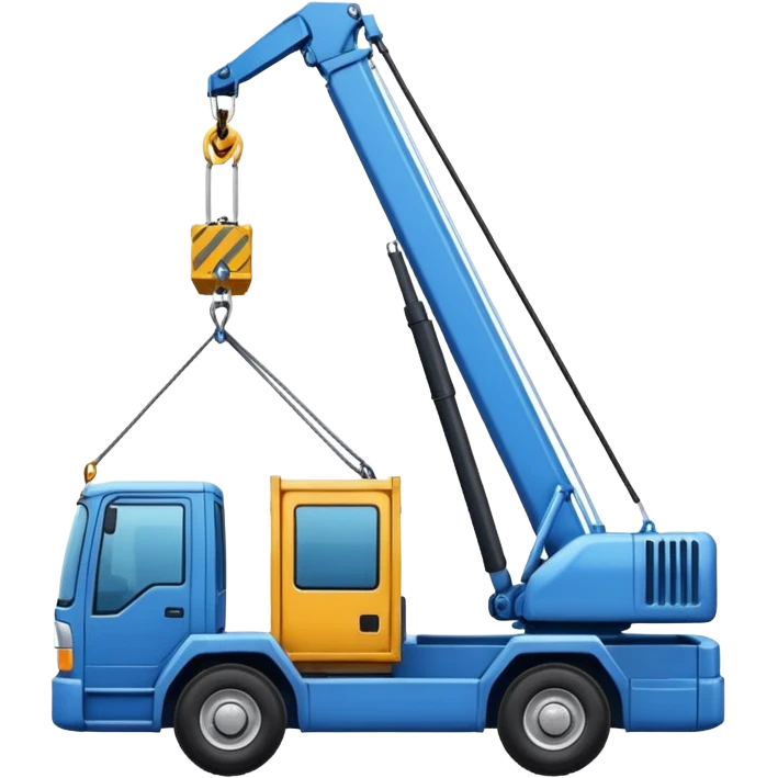 crane lifting a container  emoji