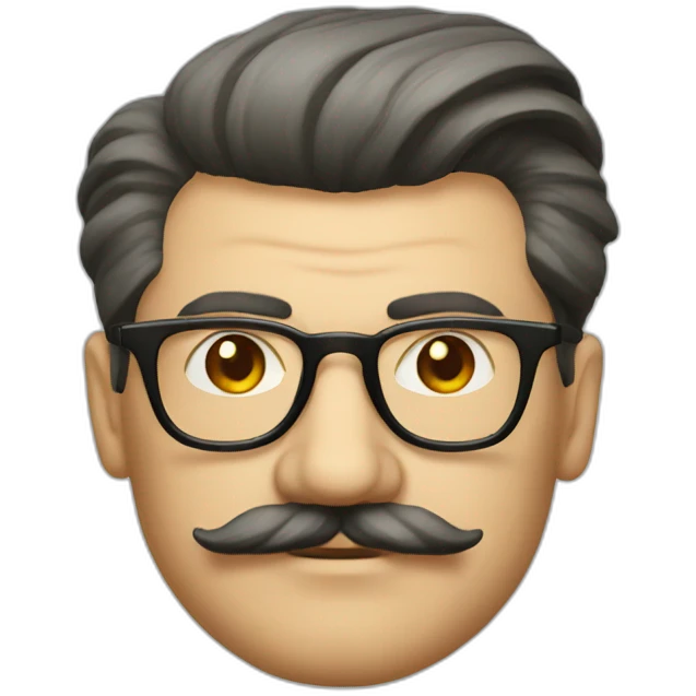 stalin hipster with glasses emoji