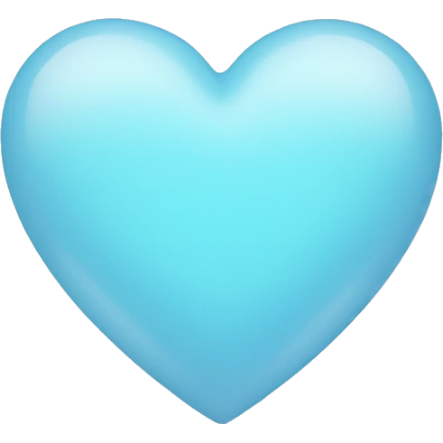 pale blue heart emoji