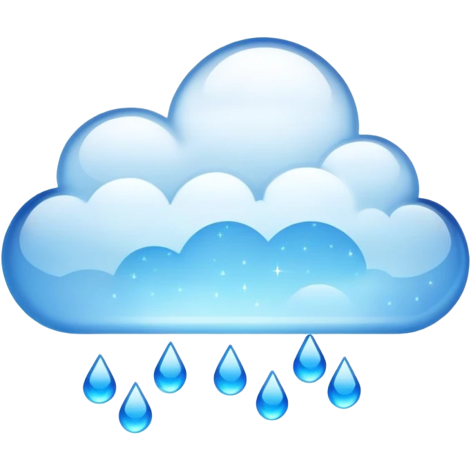 Cloud computing with data floating above emoji