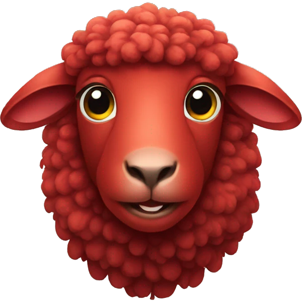 red sheep emoji