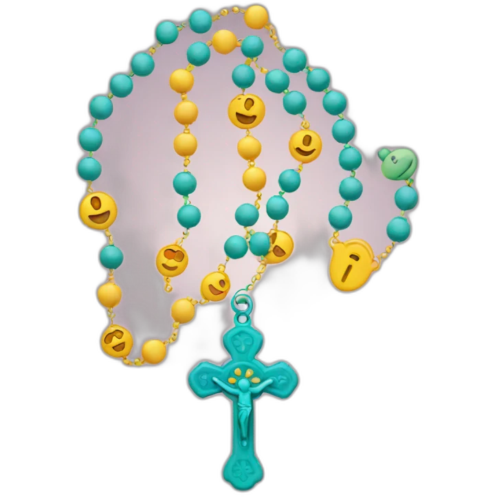 rosary with beads emoji