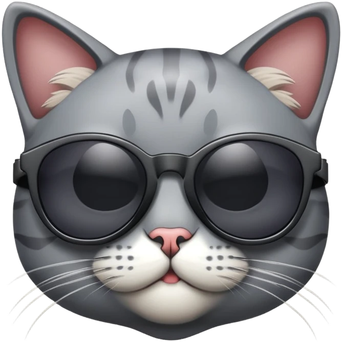 Cat with sunglasses emoji