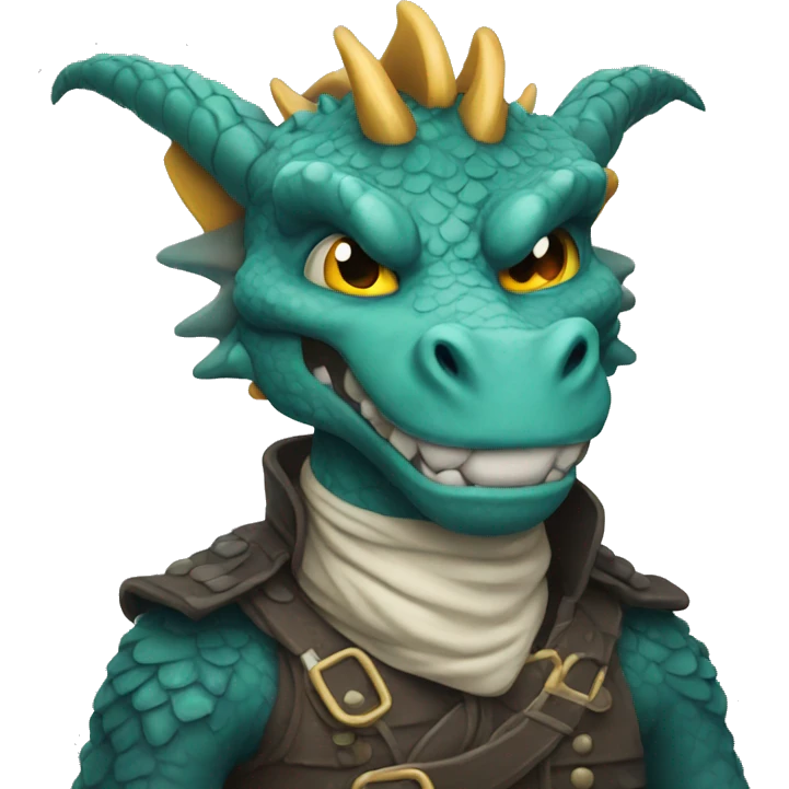 A cool dragon  emoji
