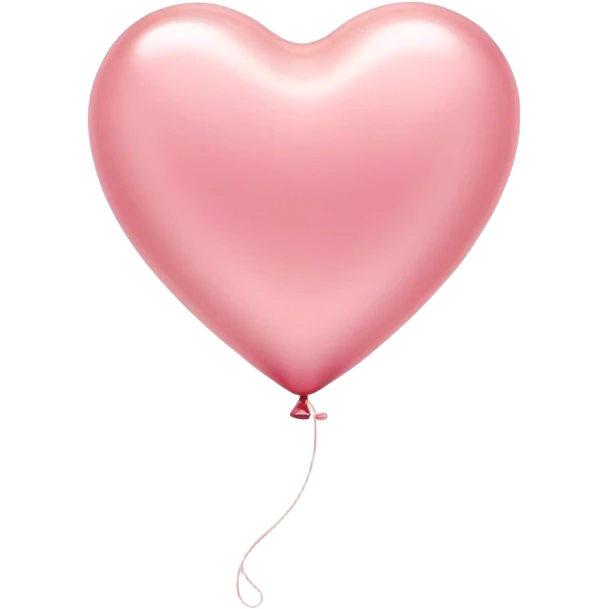 Cinematic tiny floating heart balloon, glossy and round, warm pink hues, slightly transparent with a soft glow, delicate string gently swaying, dreamy and adorable. emoji