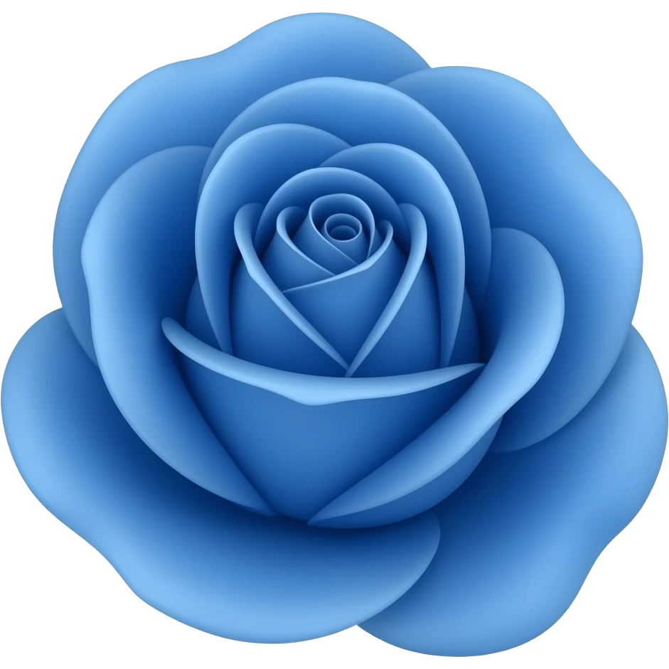 Rose bleu emoji