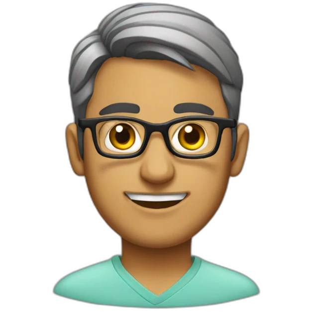 farrukh jadoon with glasses emoji