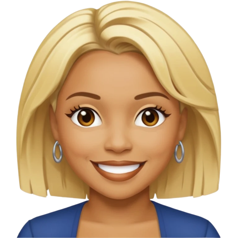 Tionne T-Boz Watkins with blonde hair emoji
