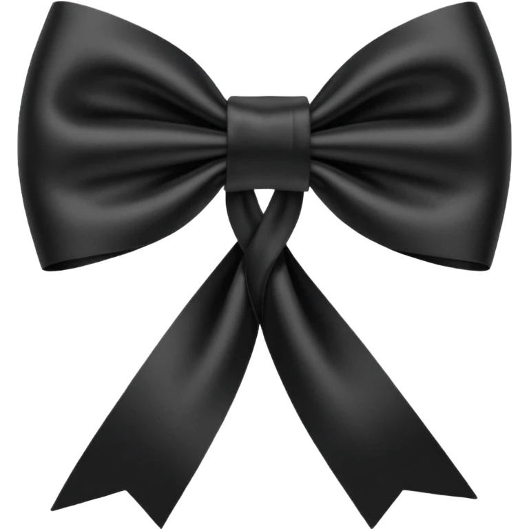 Ruban noir croisé avec 1 boucle comme celui de Crans Montana emoji