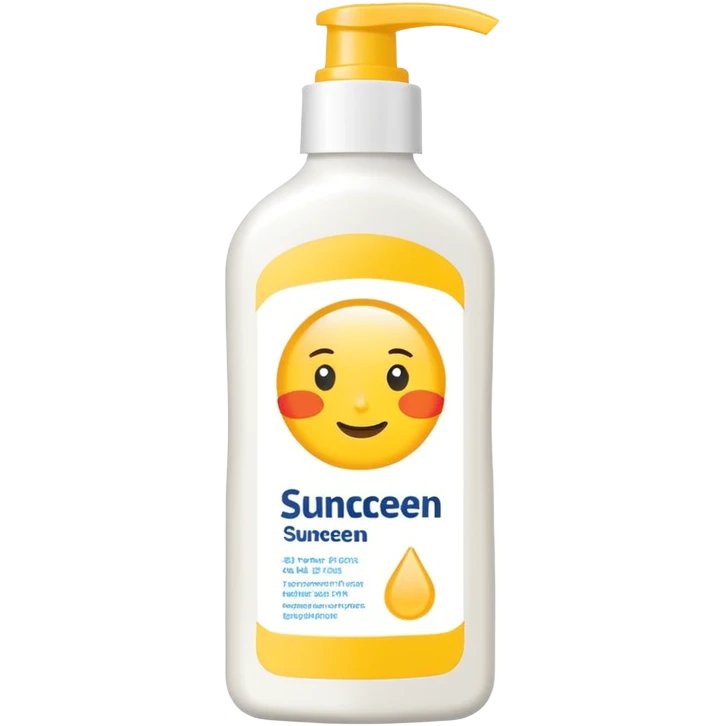 Sunscreen emoji