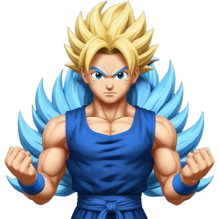 Goku ssj3 and vegeta ssj3 fusion dance aura = vegito ssj3 emoji
