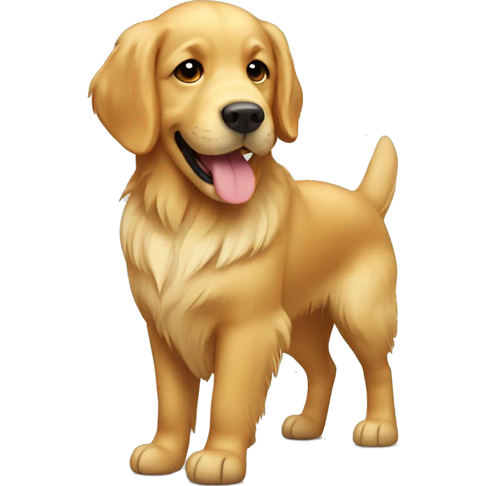 cute golden retriever emoji