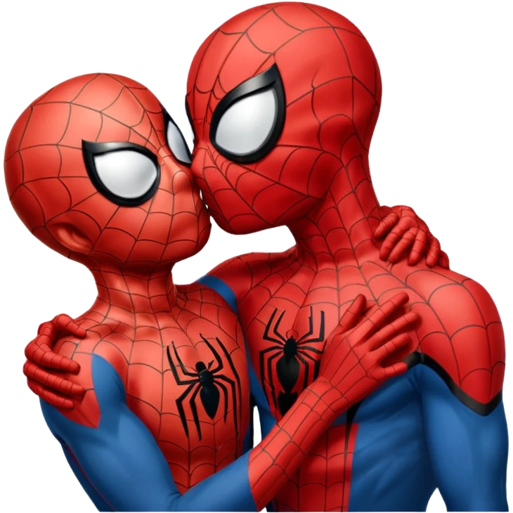 Spider-Man kissing Spider-Man emoji