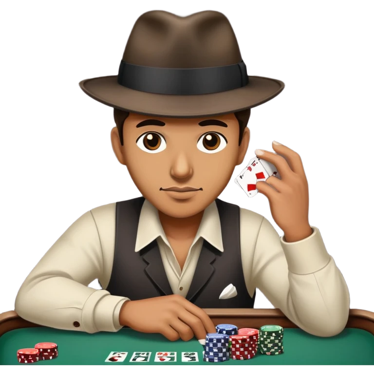 Gangster playing craps emoji