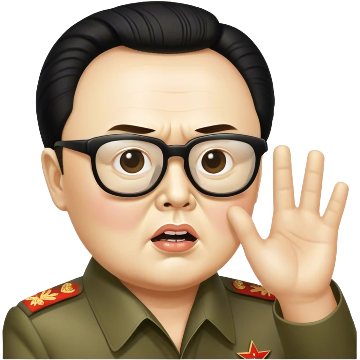 Dear leader Kim Jung Il directs you in his movie emoji