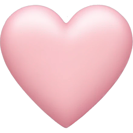 Pastel pink heart emoji