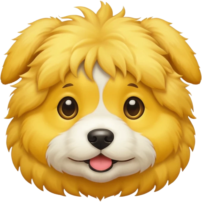 puppy dog yellow emoji