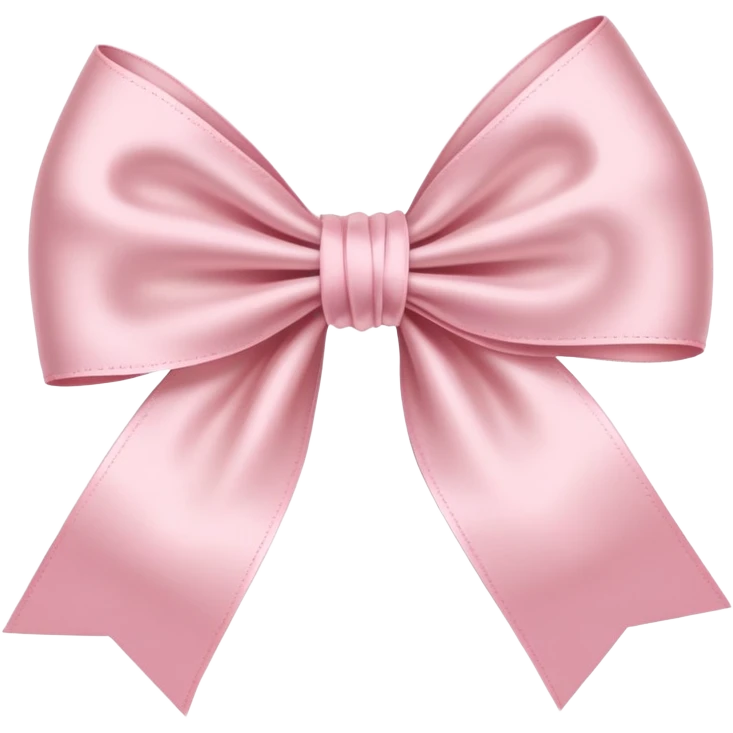 light pink ribbon bow emoji
