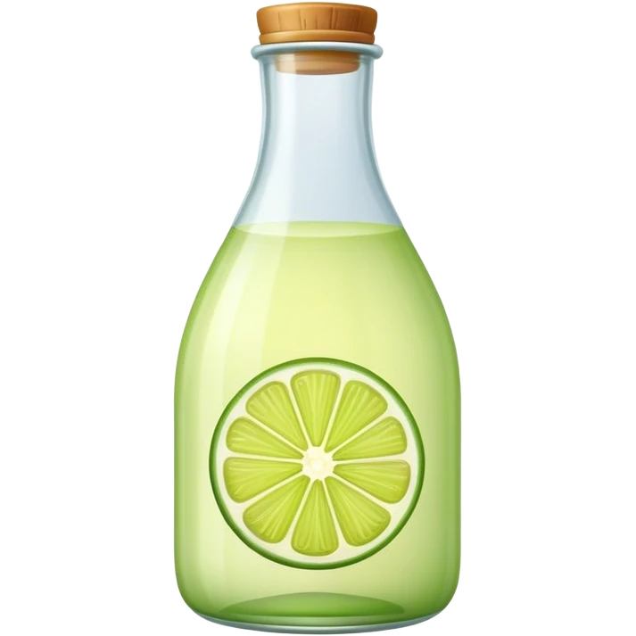 Lime juice bottled  emoji
