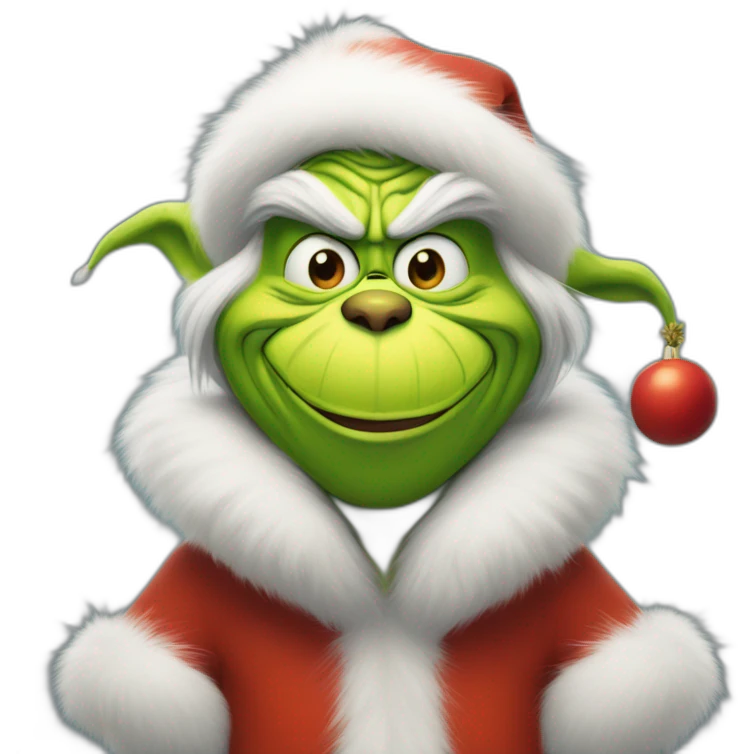 Grinch riendo a carcajadas emoji