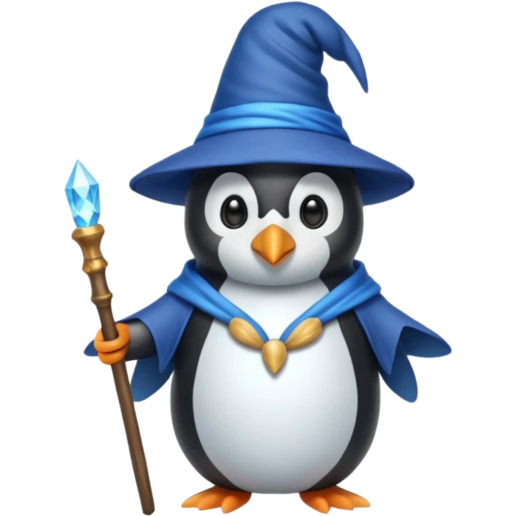 Penguin Wizard emoji