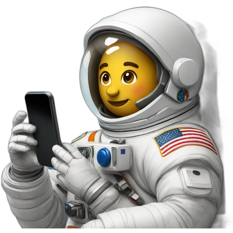 astronaut on their phone emoji