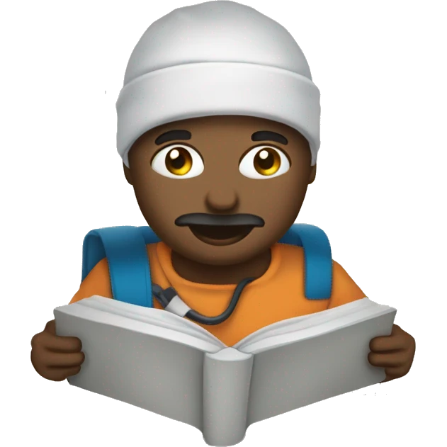 enfermera sujetando un libro emoji