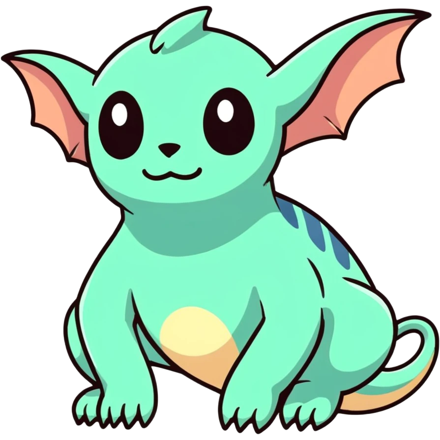 Colorful fantasy Fakémon-Creature (full body)  emoji