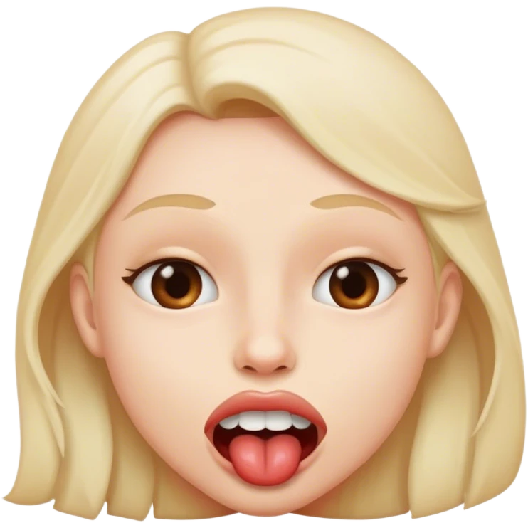 Lip bite emoji