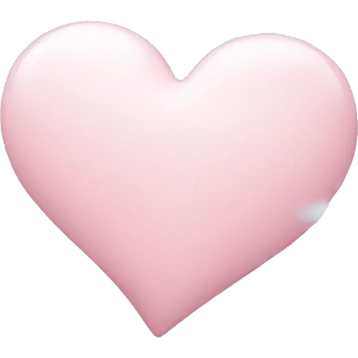 light pink heart with clouds emoji