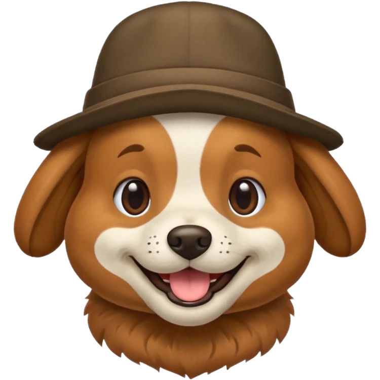dog wearing a hat emoji
