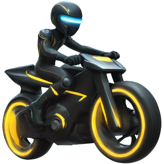 tron light bike wheelie  emoji