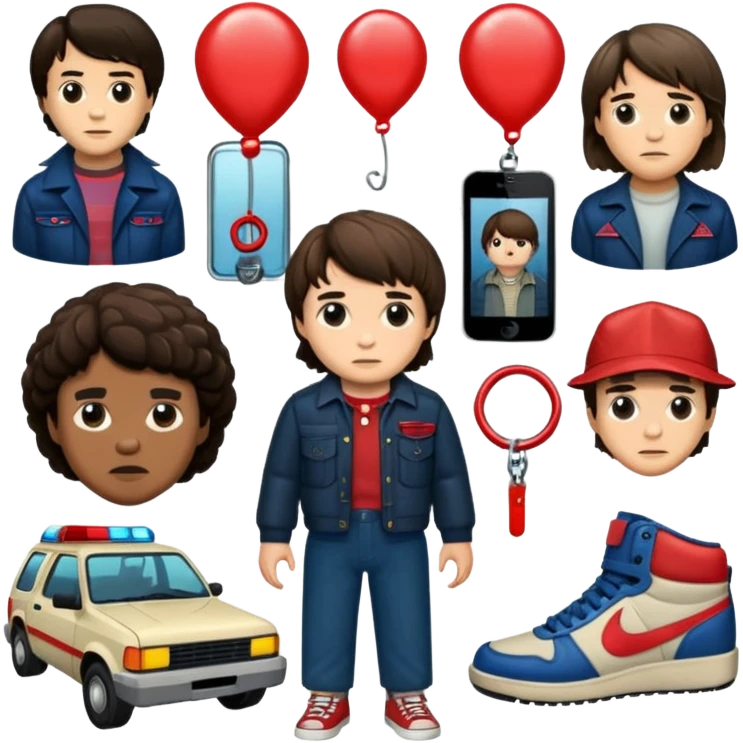 Stranger things stickers emoji