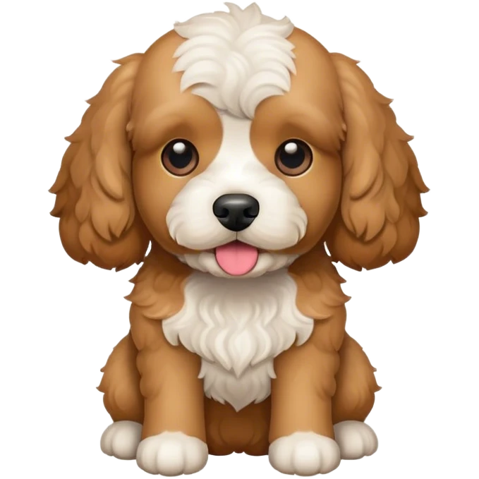 Light brown Cavapoochon  emoji