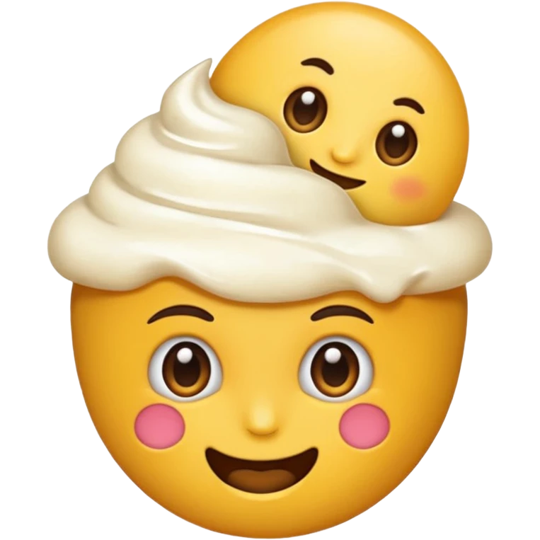 Emoji e panna in faccia emoji