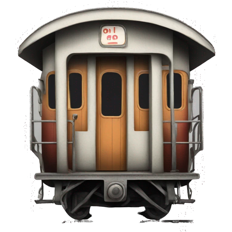 old train carriage without background emoji