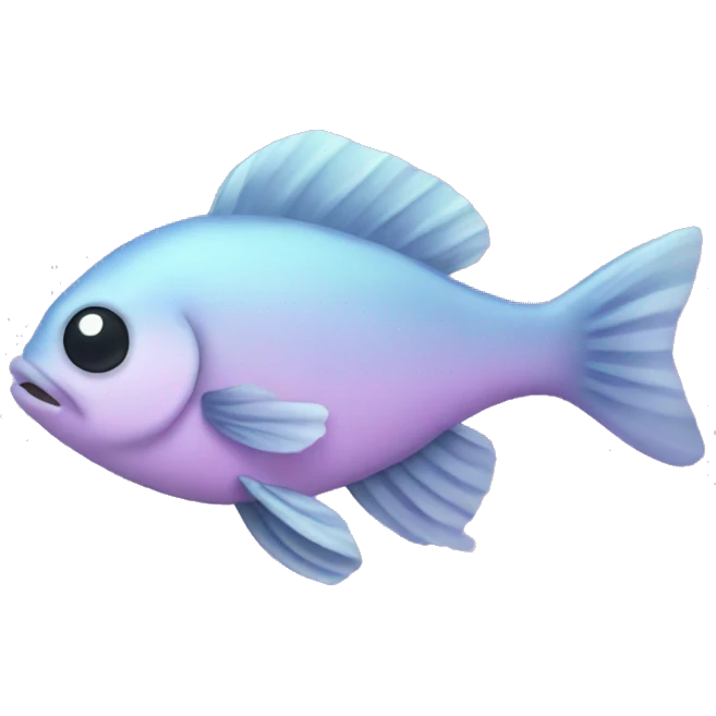 Pastel purple fish emoji