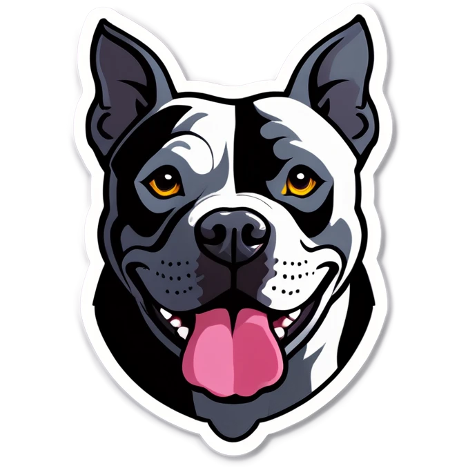 Pit bull grey emoji