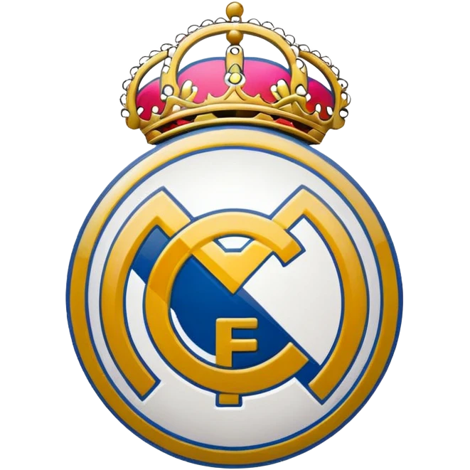 Logo de real Madrid avec un petit emojis de vomir  emoji