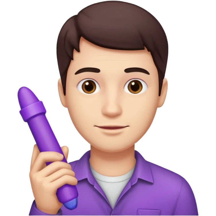 a guy with a dildo emoji