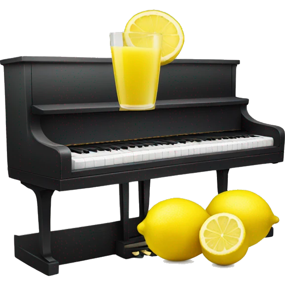 lemon juice on a piano emoji