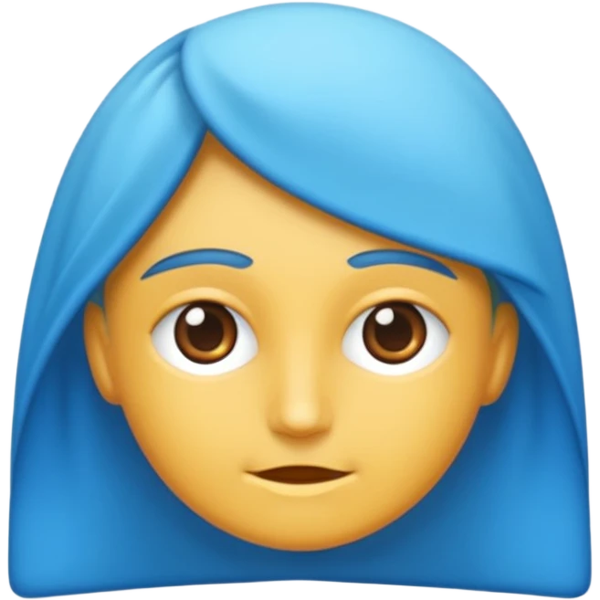 Mavi yuvarlağın içinde beyaz tik emoji