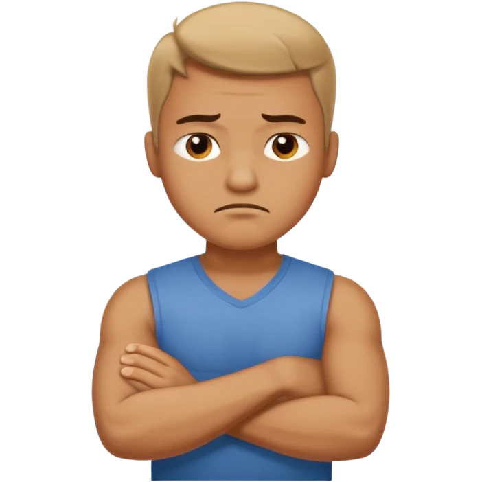 man say no with his hands crosswise emoji