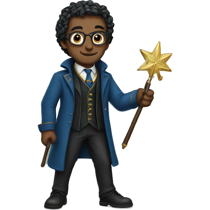 men with wand, professor, ravenclaw emoji