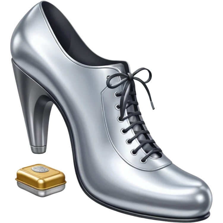 thierry mugler style spam can art shoe sculpture  emoji