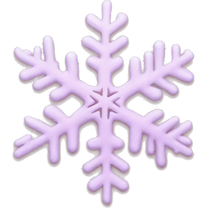 pastel pink snowflake  emoji