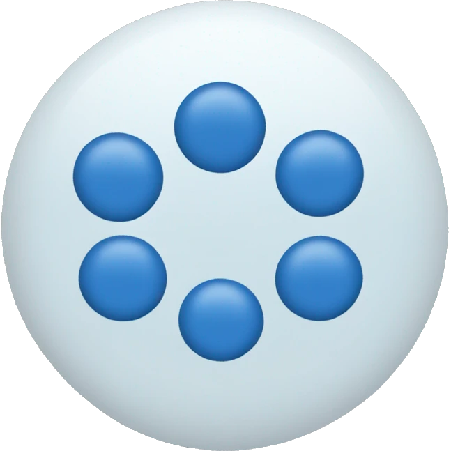 blue circle pill emoji