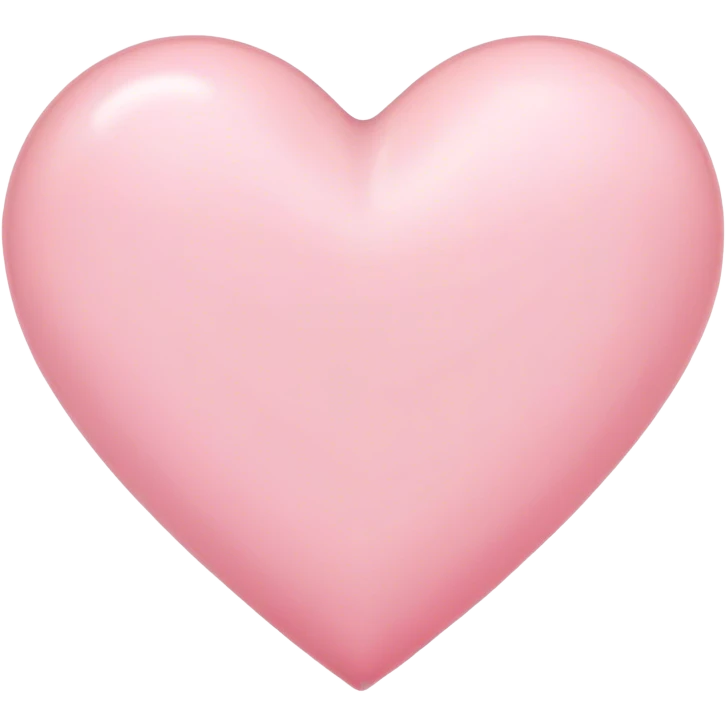 Light pink heart  emoji