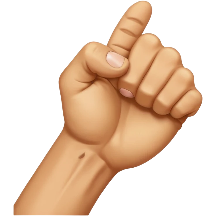 Biting fist emoji