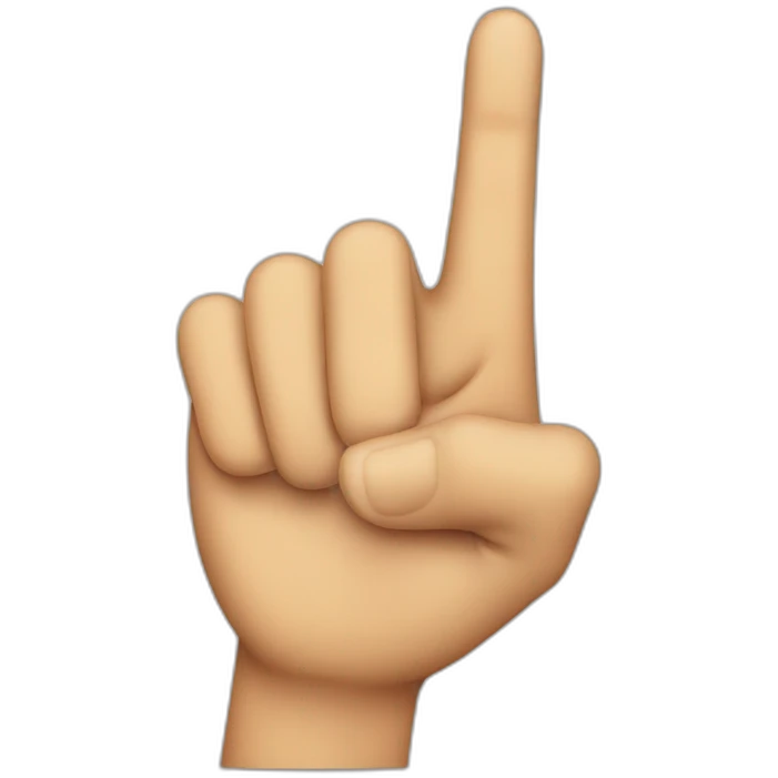 hand two finger gun  emoji